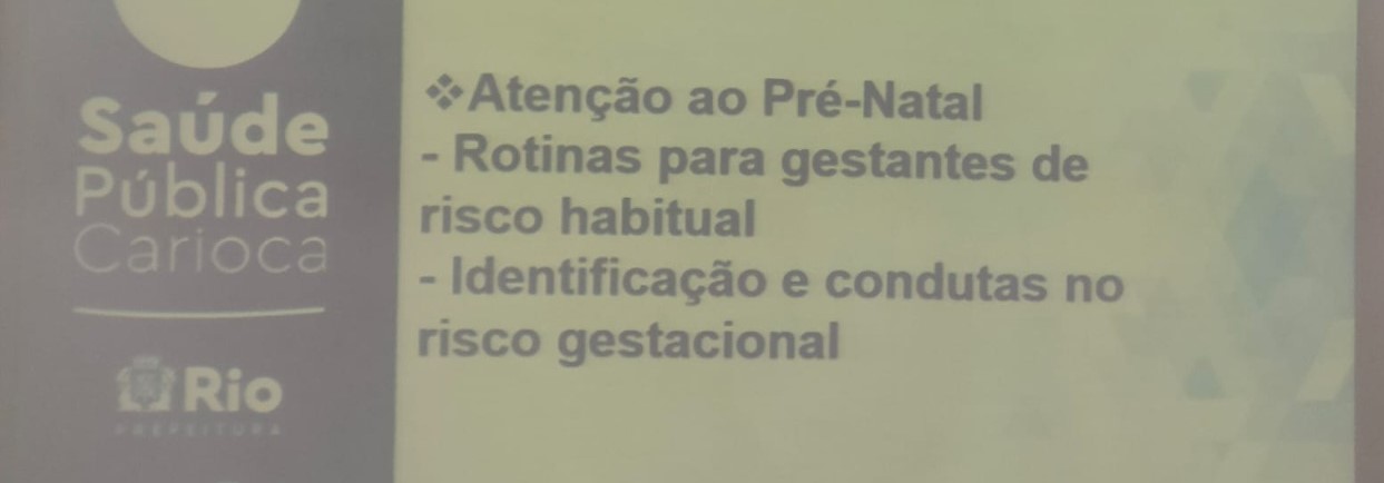 TREINAMENTO DE PRÉ – NATAL