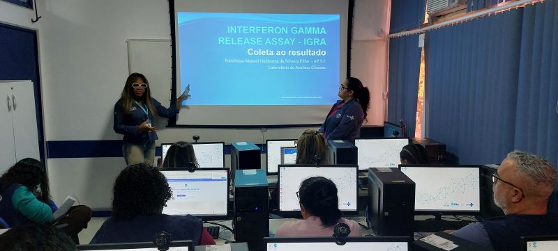 Capacitação dos profissionais técnicos para ampliação de unidades coletoras do Exame IGRA, que detecta a infecção latente pelo (ILTB).