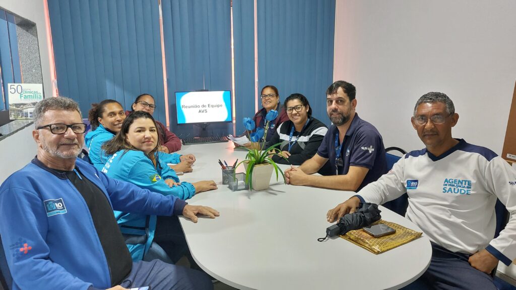 Reunião de equipe dos AVSs tem como objetivo do encontro foi o planejamento de ações desenvolvidas no território.