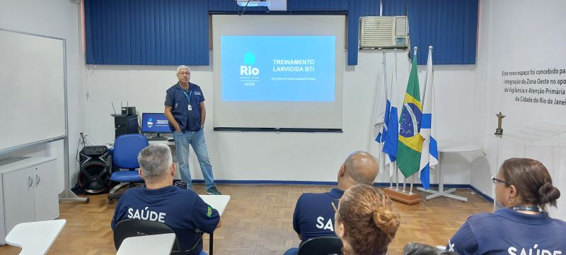 reinamento para o uso de LARVICIDA -BTI, aprimorar as técnicas  de manuseio de larvicida e o uso do devido Equipamento de Proteção Individual.