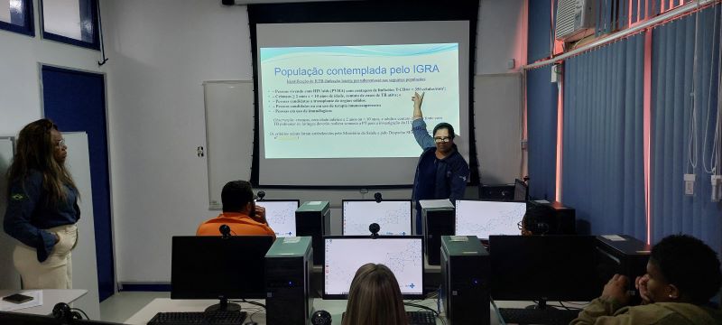 Capacitação sobre exame IGRA, o objetivo do evento foi capacitar profissionais técnicos para ampliação de unidades coletoras do Exame IGRA.