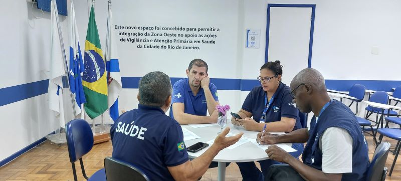 Reunião com Supervisores dos AVSs, Fluxo de SINAN ( Sistema de Informação de Agravos de Notificação) e bloqueios epidemiológicos.