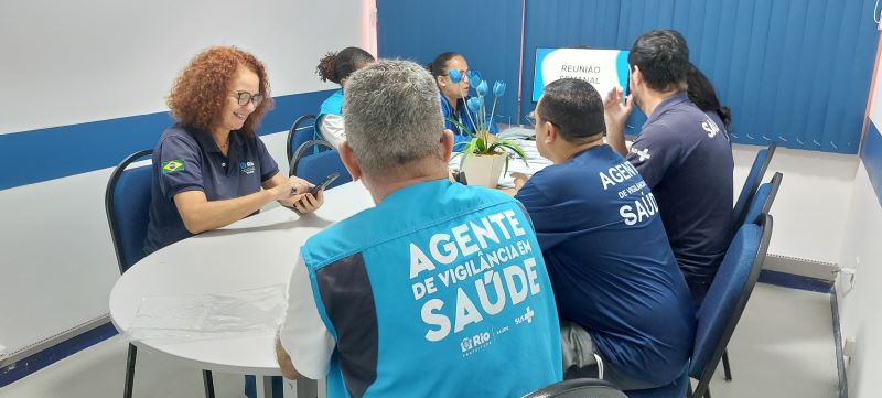 Reunião semanal dos AVSs, consolidado de estatística das ações desenvolvidas ao longo da semana, apresentação dos resultados.