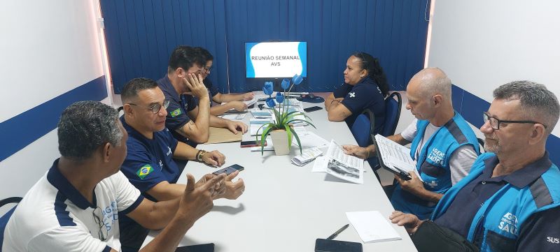 Reunião de equipe dos AVSs, o objetivo do encontro foi o planejamento de novas ações no território, essencial para a saúde pública.