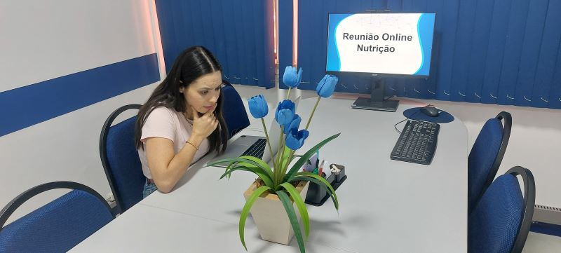 Reunião online nutrição, objetivando a intensificação das ações preventivas no território de abrangência com as equipes (eMulti).