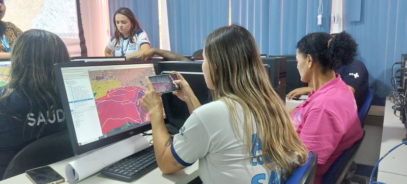 A oficina de territorialização tem o objetivo de delinear as microáreas dos territórios da Atenção Básica à Saúde.