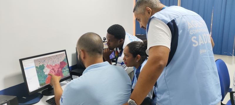 A oficina de territorialização tem o objetivo de delinear as microáreas dos territórios da Atenção Básica à Saúde.