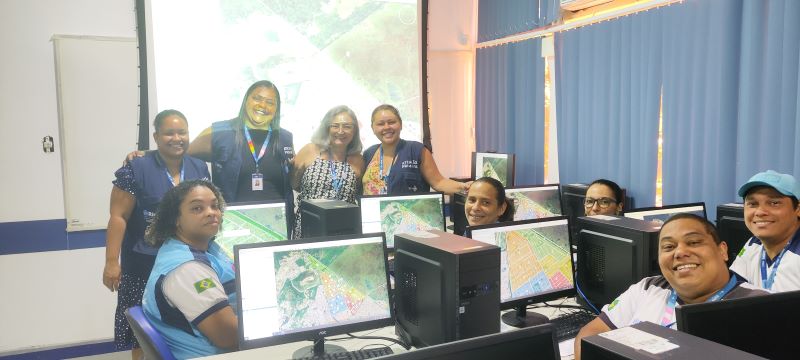 A oficina de territorialização tem o objetivo de delinear as microáreas dos territórios da Atenção Básica à Saúde.