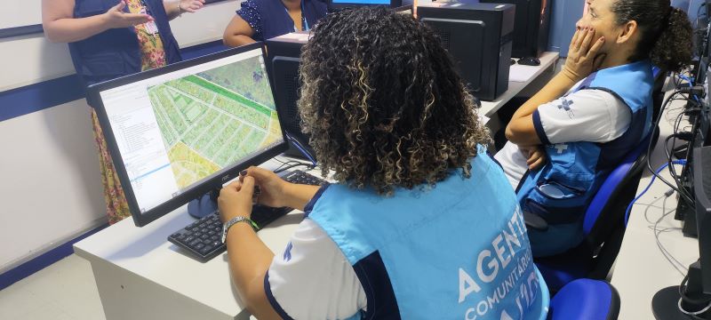 A oficina de territorialização tem o objetivo de delinear as microáreas dos territórios da Atenção Básica à Saúde.