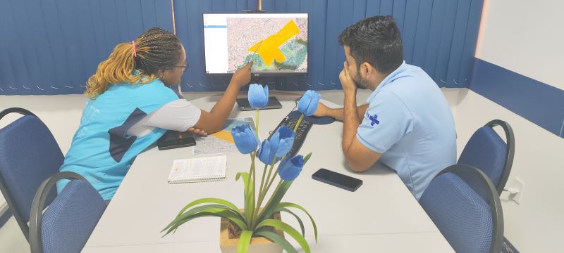 A oficina de territorialização tem o objetivo de delinear as microáreas dos territórios da Atenção Básica à Saúde.