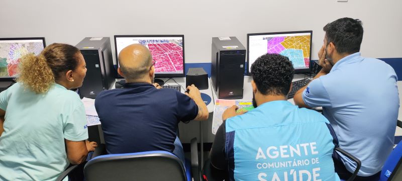 A oficina de territorialização tem o objetivo de delinear as microáreas dos territórios da Atenção Básica à Saúde.