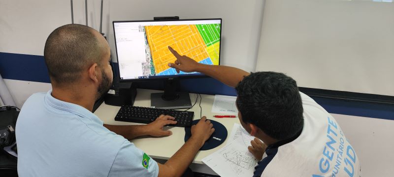 A oficina de territorialização tem o objetivo de delinear as microáreas dos territórios da Atenção Básica à Saúde.