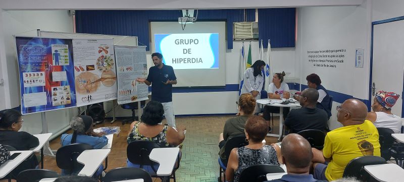 O Grupo de Hiperdia é um programa de acompanhamento de pacientes com diabetes e/ou hipertensão arterial na Atenção Primária à Saúde.