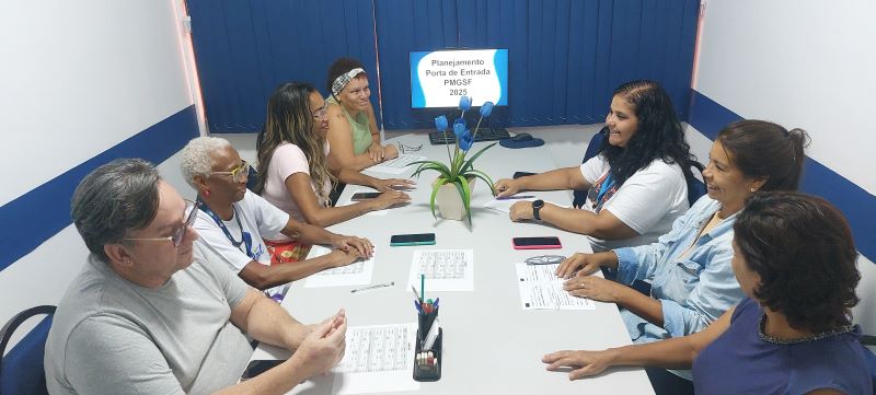 Reunião de fluxo da PMGSF, com o objetivo no planejamento para otimizar o tempo do paciente desde a chega na unidade, até a sua saída. 