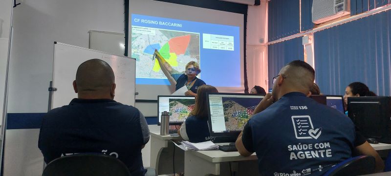 A oficina de territorialização tem o objetivo de delinear as microáreas dos territórios da Atenção Básica à Saúde.