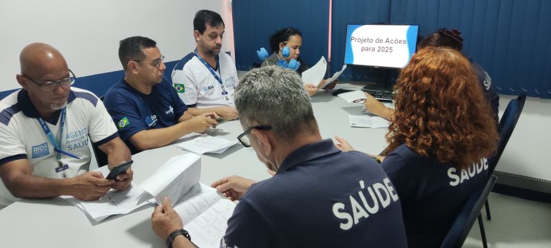 Reunião de planejamento da Equipe da Divisão de Vigilância em Saúde (DVS). A Vigilância em Saúde Ambiental interfere na saúde humana.