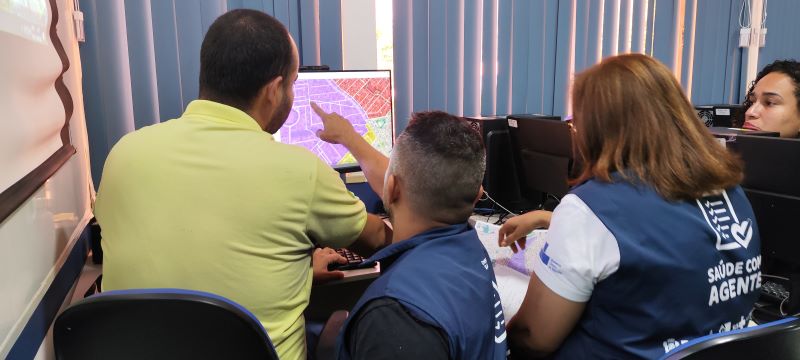 A oficina de territorialização tem o objetivo de delinear as microáreas dos territórios da Atenção Básica à Saúde.