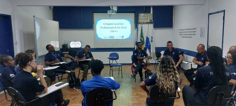 Colegiado Local dos Profissionais de Educação Física da Cap. 5.1, alinhamento dos fluxos, planejamentos e processo de trabalho da categoria.