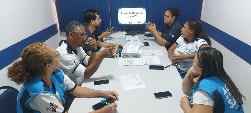 Reunião de equipe dos AVSs