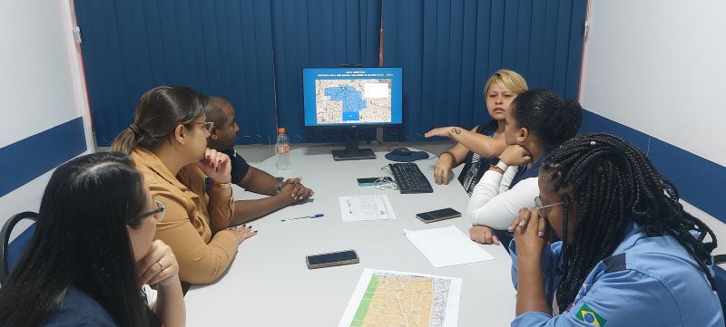 A oficina de territorialização tem o objetivo de delinear as microáreas dos territórios da Atenção Básica à Saúde.