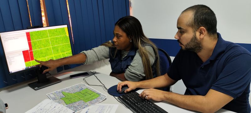 A oficina de territorialização tem o objetivo de delinear as microáreas dos territórios da Atenção Básica à Saúde.