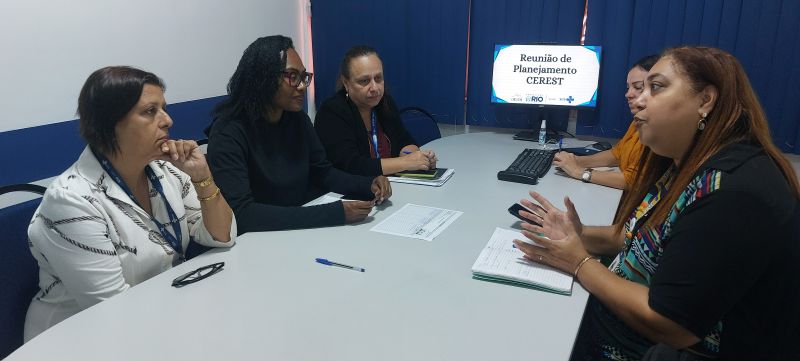 Reunião de Planejamento das Ações do Cerest, com objetivo de organizar do serviço e estruturação do (CEREST) da Zona Oeste.
