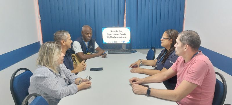 Reunião com Supervisores dos AVSs, Fluxo de SINAN ( Sistema de Informação de Agravos de Notificação) e bloqueios epidemiológicos.