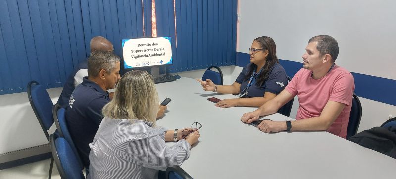 Reunião com Supervisores dos AVSs, Fluxo de SINAN ( Sistema de Informação de Agravos de Notificação) e bloqueios epidemiológicos.