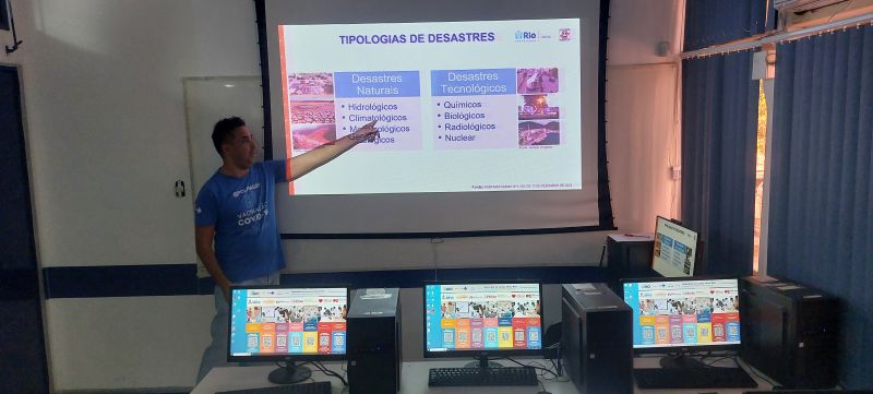 Prévia da Apresentação do Trabalho do Risco Não Biológico AP 5.1. O tema do trabalho é Vigilância em Saúde Ambiental e Risco Não Biológico com a temática de desastres na Atenção Primária.