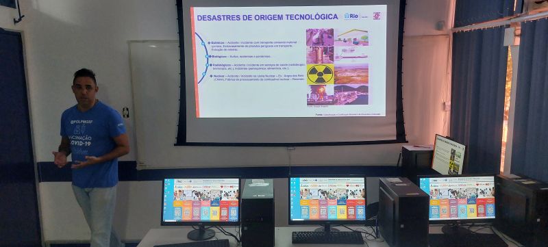 Prévia da Apresentação do Trabalho do Risco Não Biológico AP 5.1. O tema do trabalho é Vigilância em Saúde Ambiental e Risco Não Biológico com a temática de desastres na Atenção Primária.