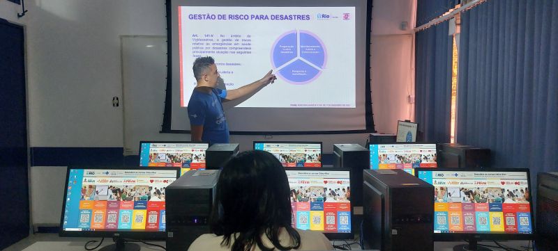 Prévia da Apresentação do Trabalho do Risco Não Biológico AP 5.1. O tema do trabalho é Vigilância em Saúde Ambiental e Risco Não Biológico com a temática de desastres na Atenção Primária.