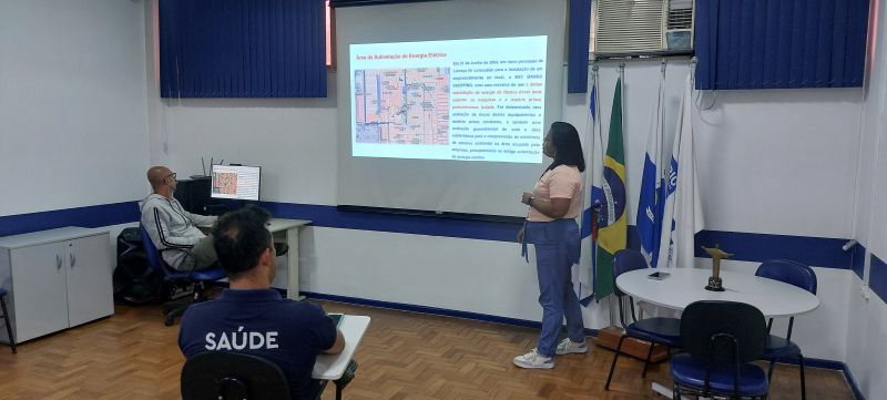 Treinamento de Integrante da Equipe de Risco Não Biológico, prévia da apresentação Vigisolo, o tema abordado foi a Rota de Exposição Programa Vigisolo.