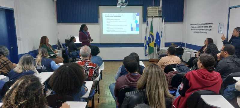 Oficina em Saúde do Trabalhador - Caps Lima Barreto para os profissionais do CAPS Lima Barreto. Qualificação dos Profissionais atividades dos Cerests.
