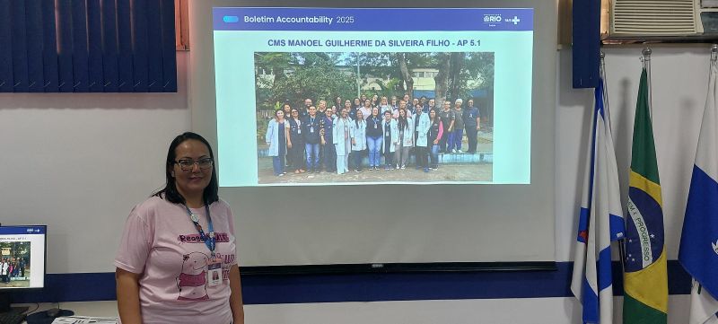 Prévia do Relatório do Seminário Accountability MGSF - A responsável Julia Marques - Gerente Técnica do CMS Manoel Guilherme - AP 5.1.