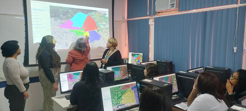 Oficina de Territorialização CF Antônio Gonçalves da Silva - AP 5.1, objetivo do trabalho é a delineação das microáreas dos territórios da Atenção Básica à Saúde.