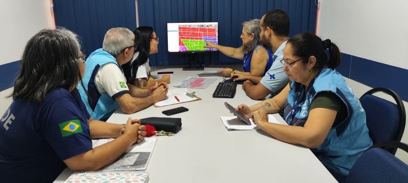 Oficina de Territorialização do CMS Padre Miguel - AP 5.1, tem o objetivo de delinear as microáreas dos territórios da Atenção Básica à Saúde.