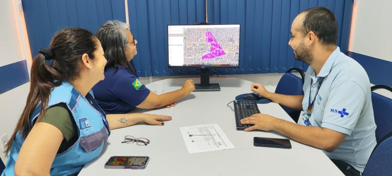 Oficina de Territorialização do CMS Padre Miguel - AP 5.1, tem o objetivo de delinear as microáreas dos territórios da Atenção Básica à Saúde.