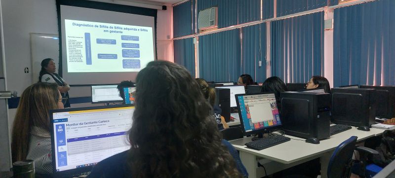 Capacitação sobre o Sinan Sífilis - Sistema de Informação de Agravos de Notificação. Qualificação da informação e o aprimoramento constante das equipes para melhor atender à população.