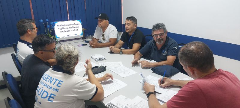 Reunião de avaliação da produção dos Agentes de Vigilância em Saúde (AVS) que atuam no território da AP 5.1.