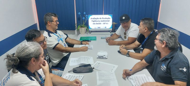 Reunião de avaliação da produção dos Agentes de Vigilância em Saúde (AVS) que atuam no território da AP 5.1.