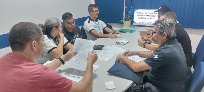 Reunião de avaliação da produção dos Agentes de Vigilância em Saúde (AVS) que atuam no território da AP 5.1.