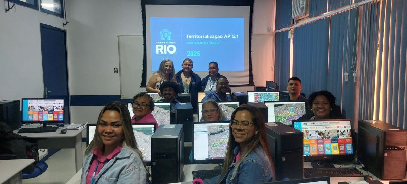 Oficina de Territorialização CMS Waldyr Franco - AP 5.1 - trabalhando a delineação das microáreas dos territórios da Atenção Básica à Saúde,