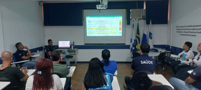 OTICS Bangu sedia reunião de articulação e estratégia da Vigilância Ambiental da CAP 5.1, conduzido por Nilson Rabelo(Vigilância Ambiental).