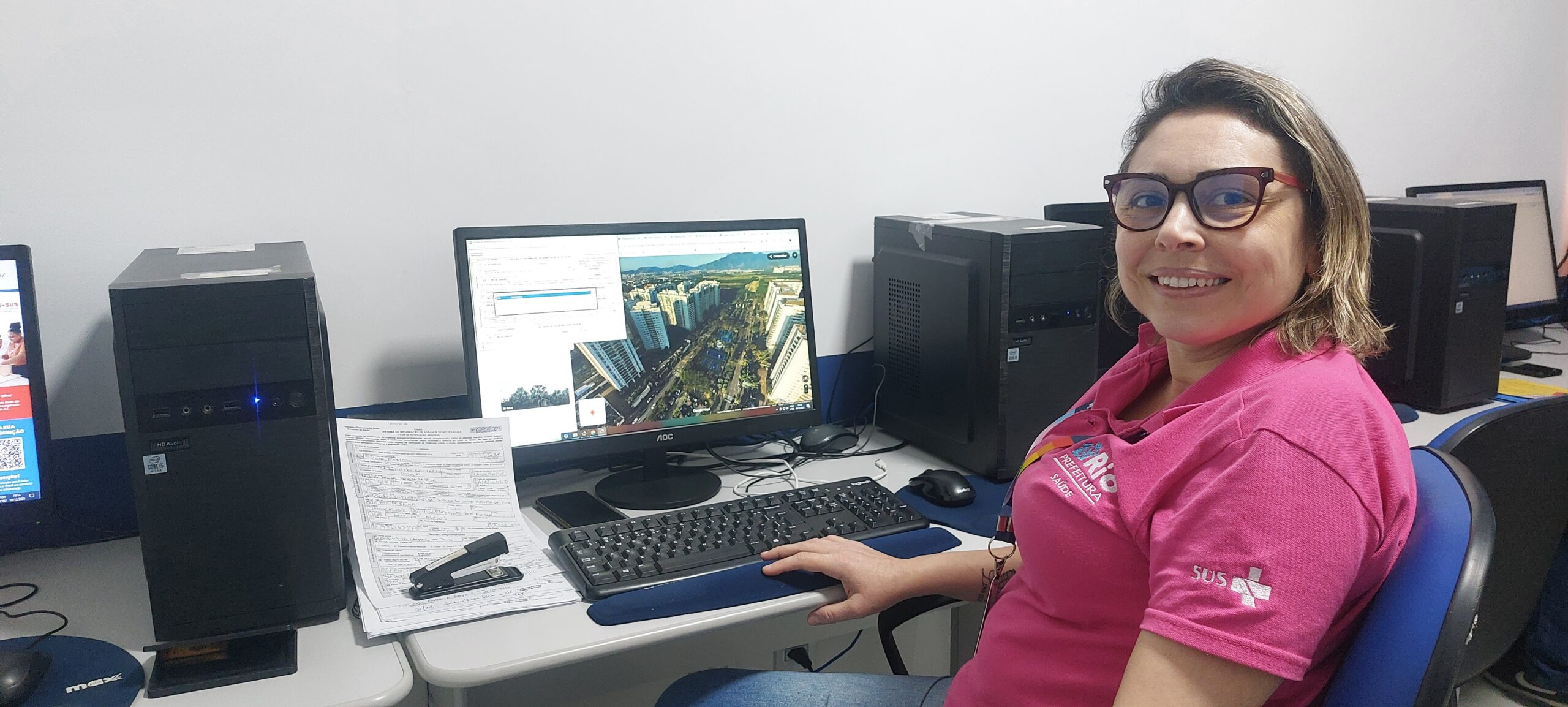 Digitação do Sinan Net na OTICS Bangu