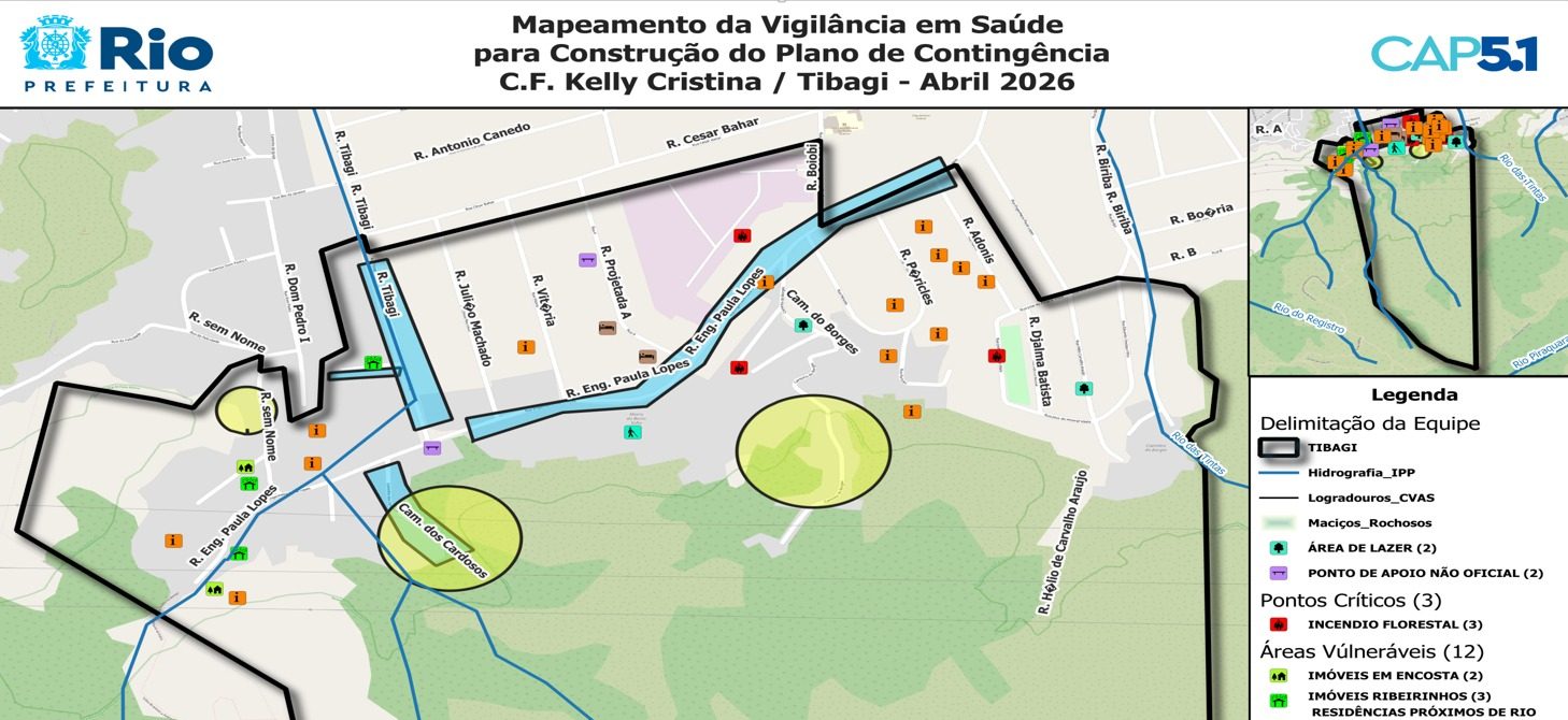 Construção de Mapas de Risco – VIGIDESASTRES na AP 5.1