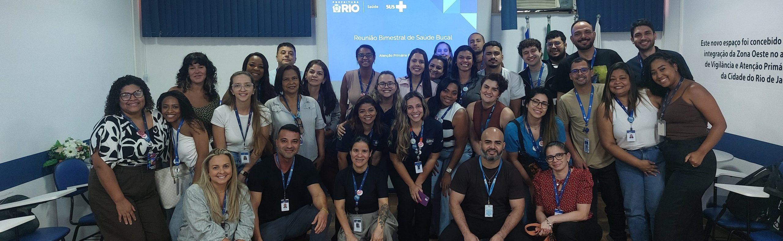 Profissionais de Saúde Bucal da Atenção Primária Prisional participam de reunião na OTICS Bangu